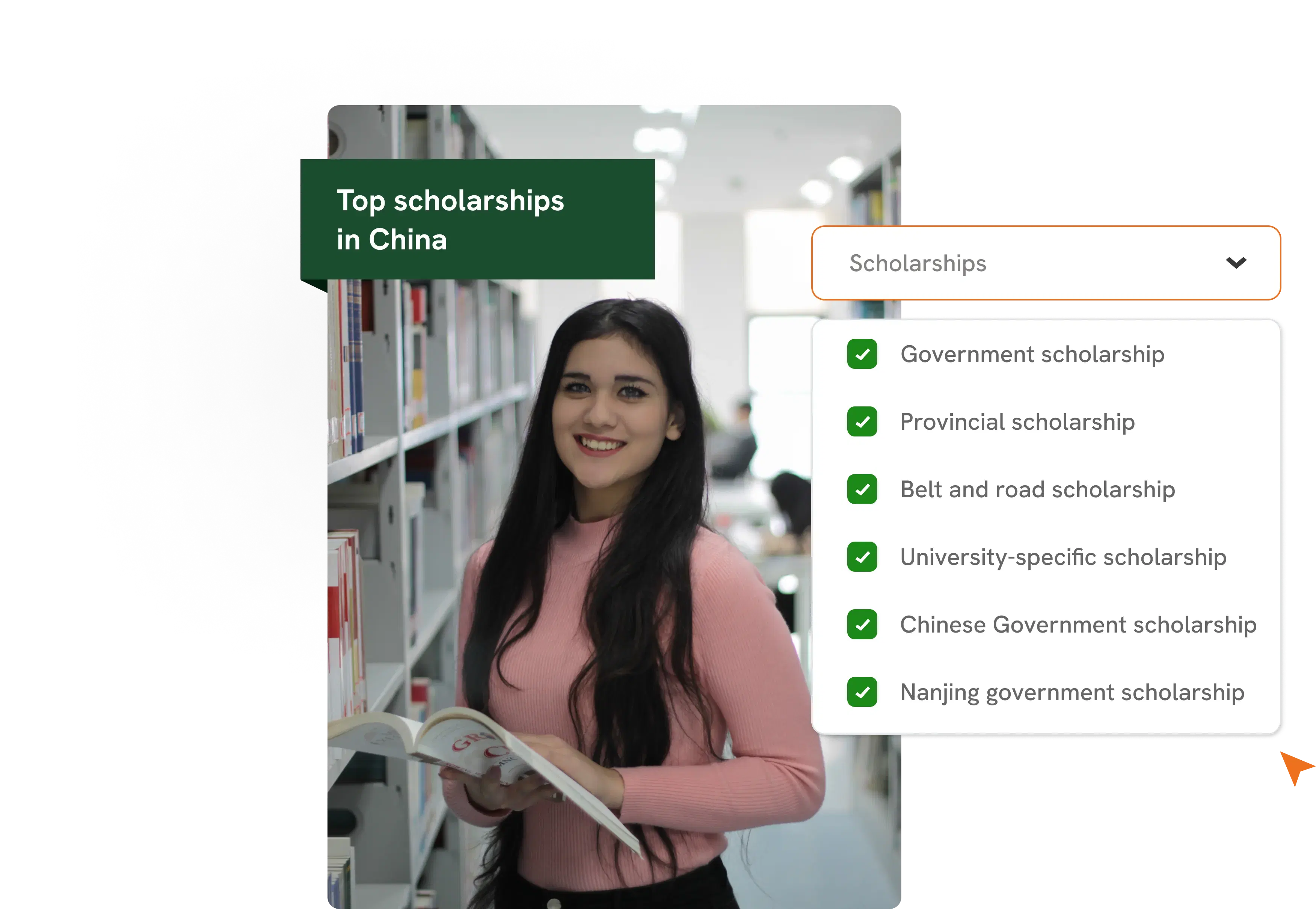 Students exploring scholarship opportunities